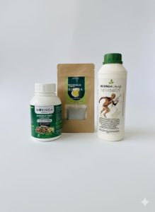 leaf tea, tonic and seeds capsules combo